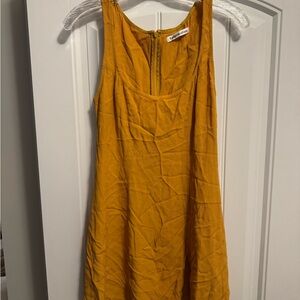 Reformation Golden Sleeveless Dress